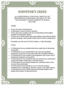 Surveyor's Creed